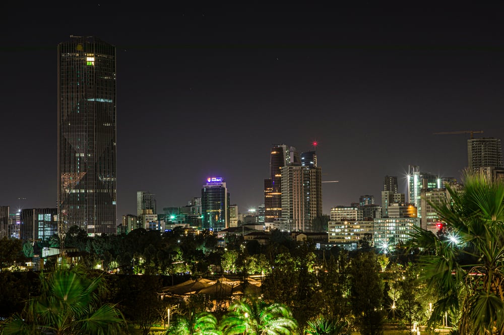 Addis-Ababa di notte