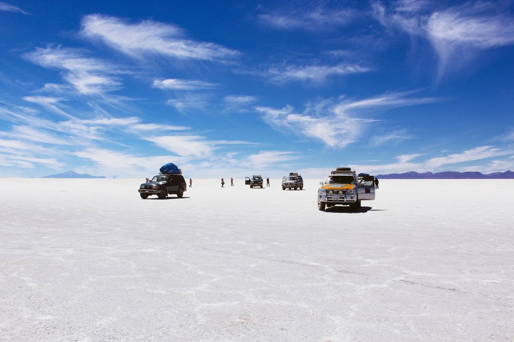 tour in 4x4 in Bolivia sulle pianure bianche