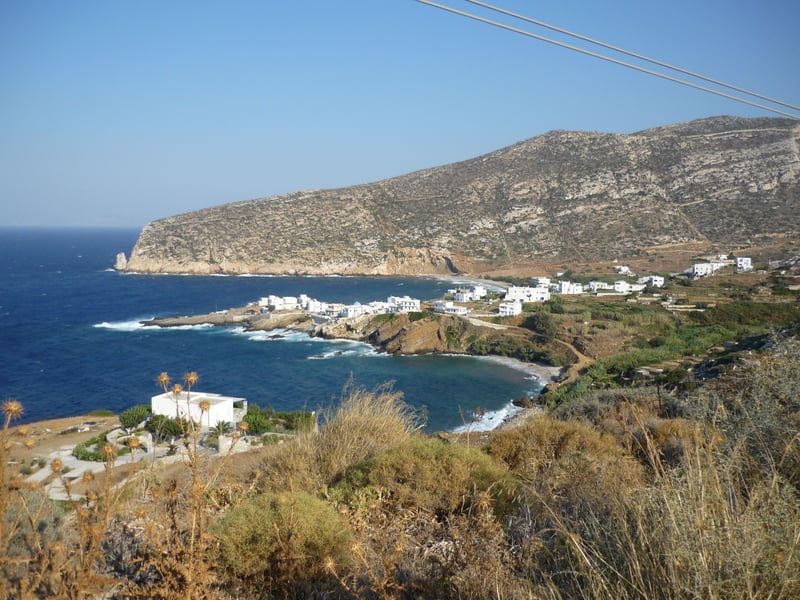 Vista sulla baia di Naxos, Grecia